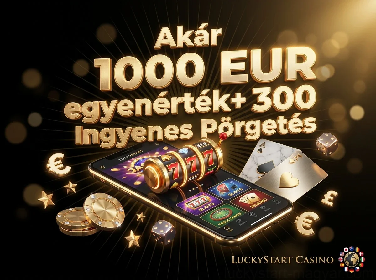 Akár 1000 EUR egyenérték+ 300 Ingyenes Pörgetés